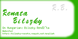 renata bilszky business card